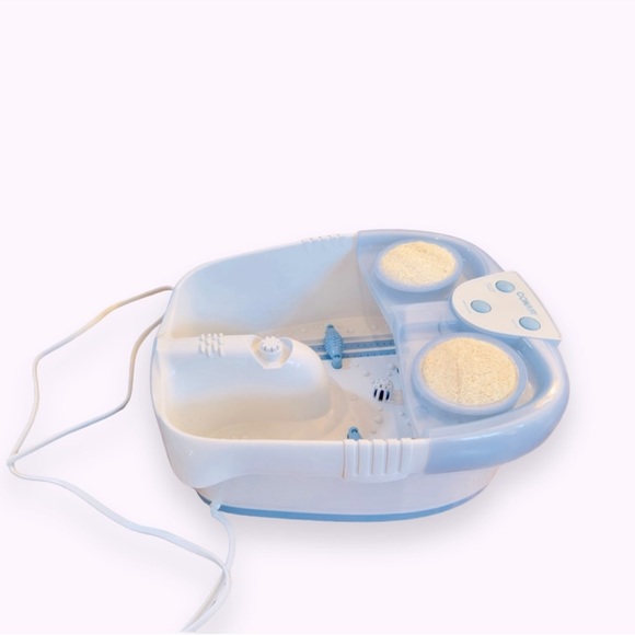 CONAIR Hydrotherapy Waterfall Foot Spa Heat Bubbles LED LIGHTS Pedicure Massage - Picture 8 of 12